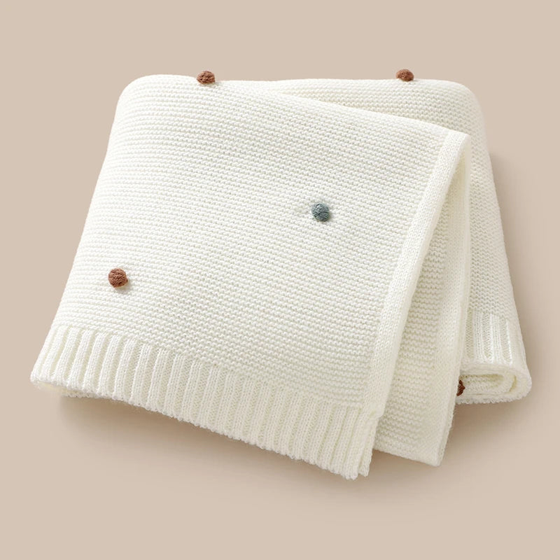 Soft Cosy Cotton Knit Baby Blanket