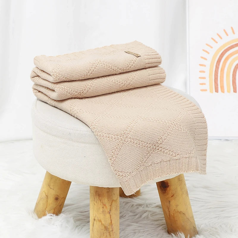 Baby Blanket 100% Cotton Soft Knit